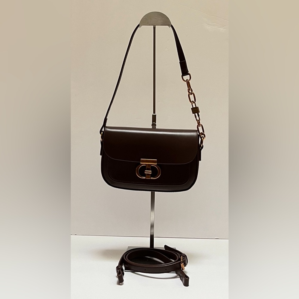 PU Leather Crossbody Bag(coffee color)